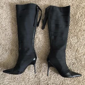 Bruno Frisoni Black Ribbon Stilettos